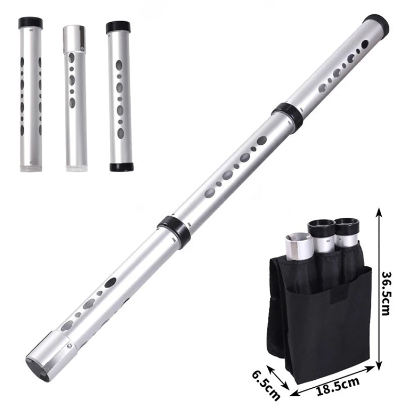 Detachable Golf Pickup Barrel Aluminum Alloy Golf Ball Picker Large Capacity Ball Retrievers Professional Balls Collector Tool