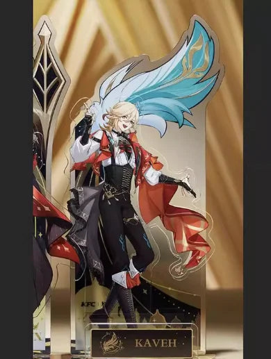 Anime Genshin Impact X Kfc Cosplay Alhaitham Kaveh Acrylic Standing Plates Badges Sent On June 30th Birthday Graduation Gift Toy