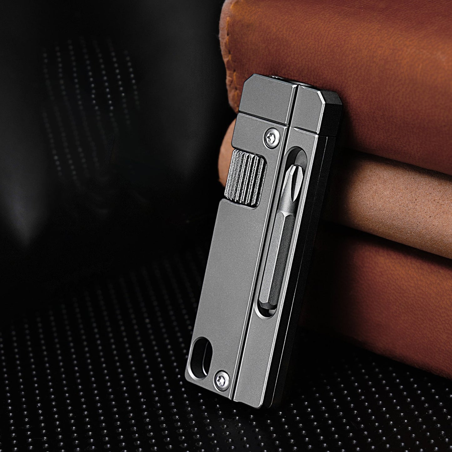 Titanium Alloy Screwdriver And Wrench Small EDC Multifunctional Tool Outdoor Portable Pocket Tool Gray New