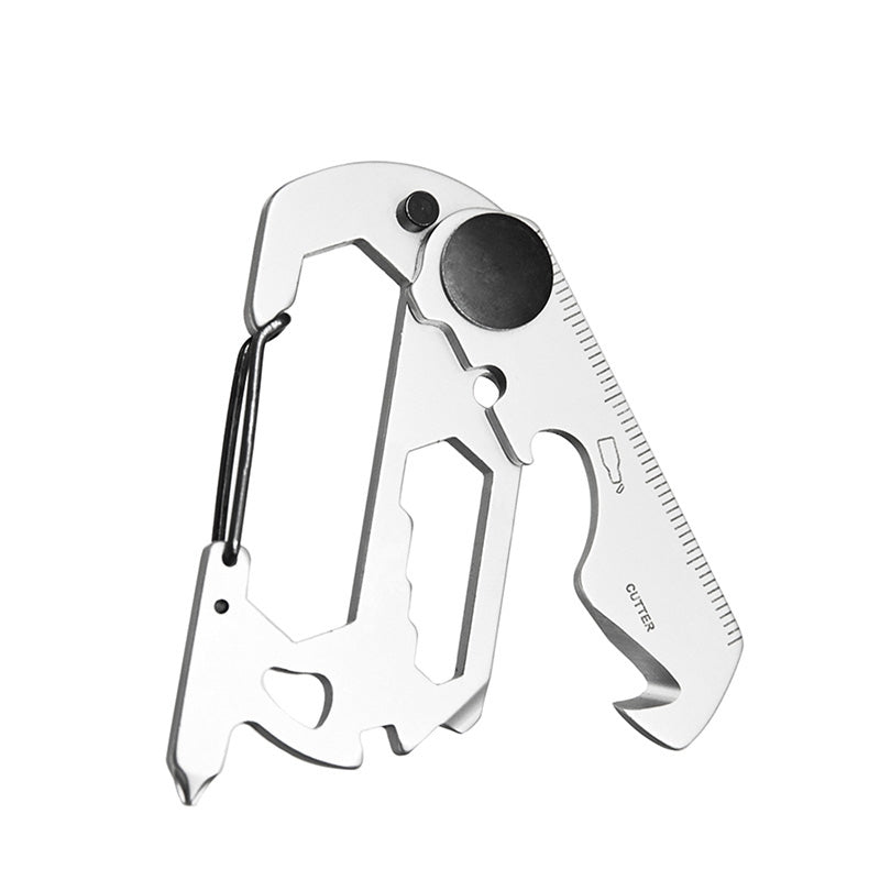 10in1 Stainless Steel EDC Card Multitool for Survival Camping & Climbing