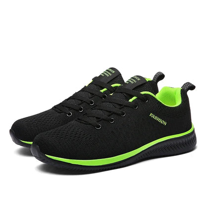 Men Running Walking Knit Shoe Casual Sneakers Breathable Sports Running Athletic Gym Lightweight Outdoor Women Shoes Size38-47