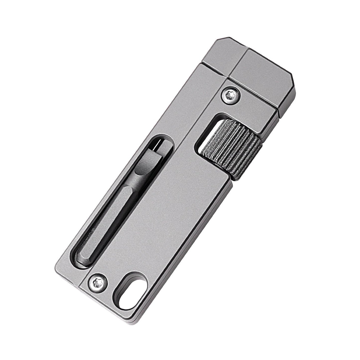 Titanium Alloy Screwdriver And Wrench Small EDC Multifunctional Tool Outdoor Portable Pocket Tool Gray New