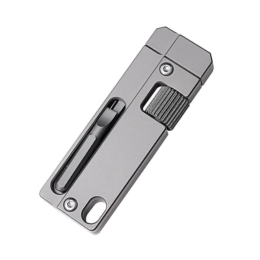 Titanium Alloy Screwdriver And Wrench Small EDC Multifunctional Tool Outdoor Portable Pocket Tool Gray New