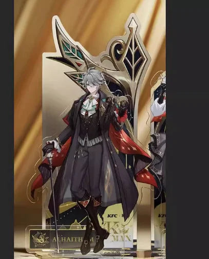 Anime Genshin Impact X Kfc Cosplay Alhaitham Kaveh Acrylic Standing Plates Badges Sent On June 30th Birthday Graduation Gift Toy