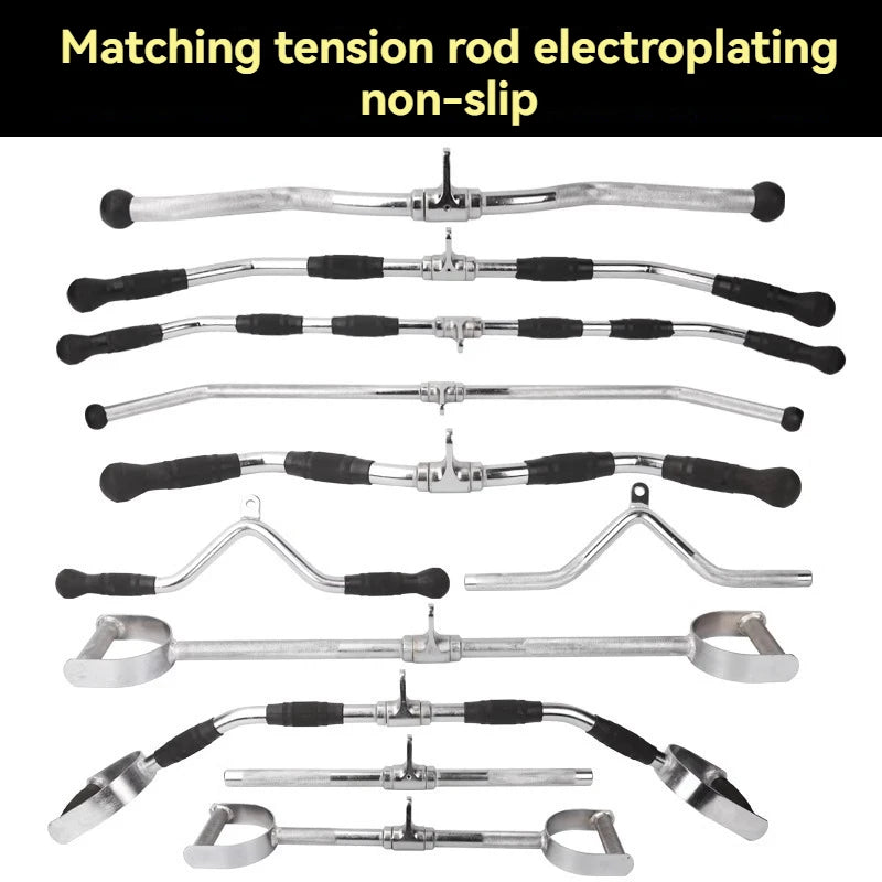 High-position pull-down handle Big flying bird fitness equipment training seating position rowing tension rod