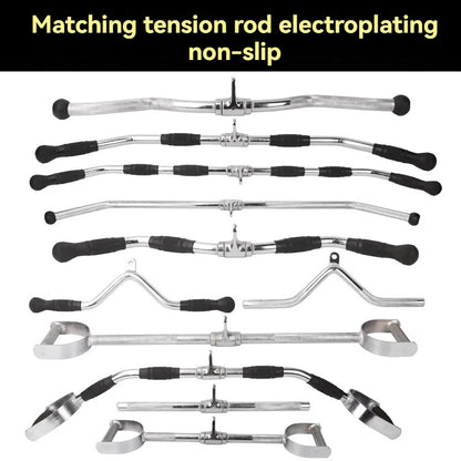 High-position pull-down handle Big flying bird fitness equipment training seating position rowing tension rod