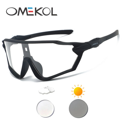 Photochromic Cycling Glasses Sports Bike Sunglasses Men Women Mtb Bicycle Eyewear Baseball Softball Sun Glasses