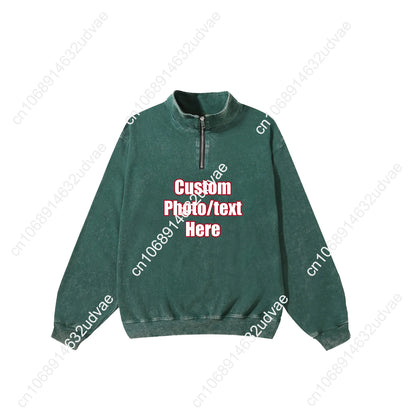 Deltarune Spamton Undertale Retro Sweatshirt Man Woman Teenager Vintage Pullover Half Zipper Sweat Shirt Custom Sleeved Tshirt