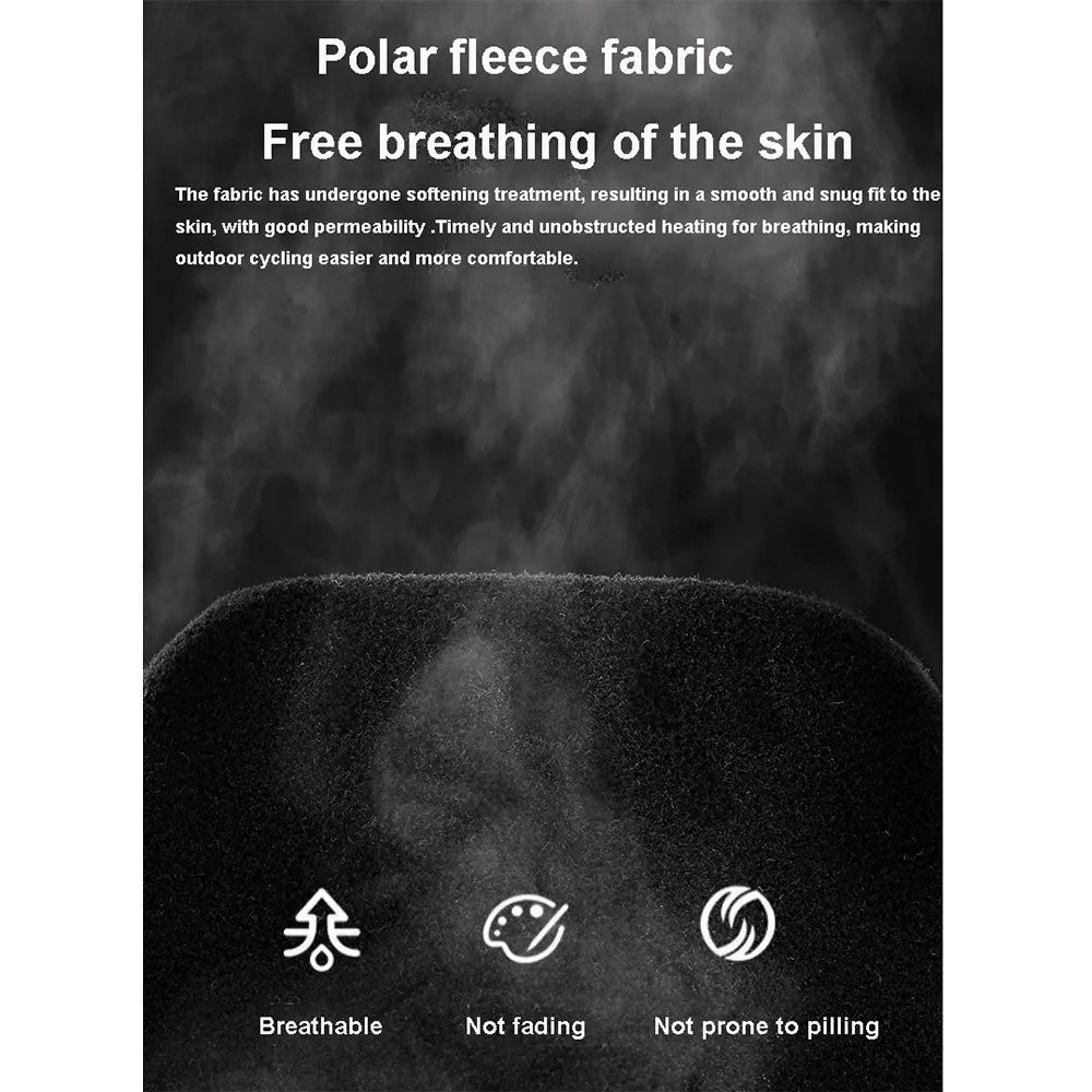 Mask Winter Warm Balaclava Motorcycle Half Face Mask Windproof Fleece Cycling Cap Sport Scarf Ski Bicycle Running