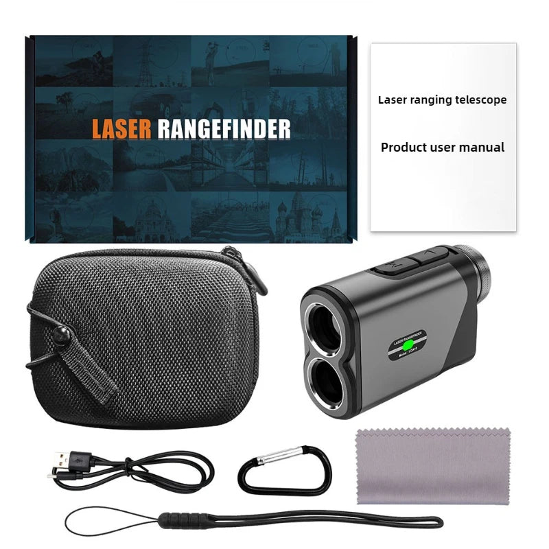 Mini Golf Laser Rangefinder Outdoor Portable Golf Rangefinders Long Distance Rangefinders Handheld Metal Sports Equipments