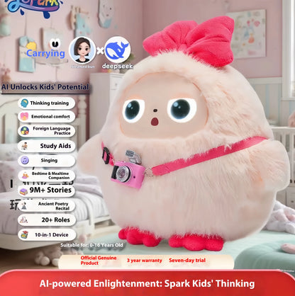 Ai Chat Intelligent Toy Interactive Early Education Companion Robot Voice Music Playing Eye Doll Children'S Gift Electronic Desk