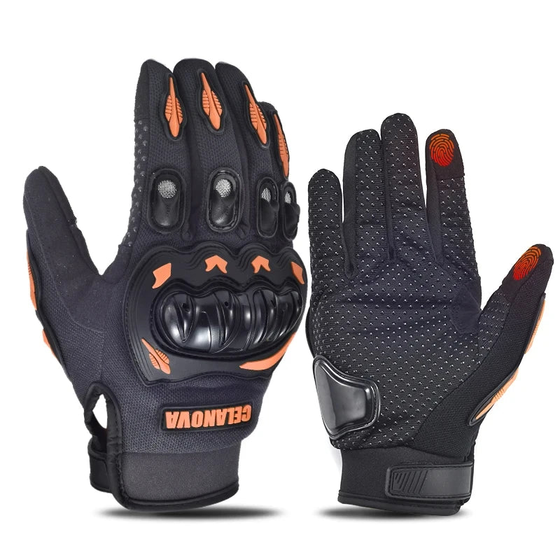 New Men Bicycle Motorcycle Gloves Hard Knuckle Touch Screen Motorbike Motocross Moto Biker Gloves Motorcycle Accessories