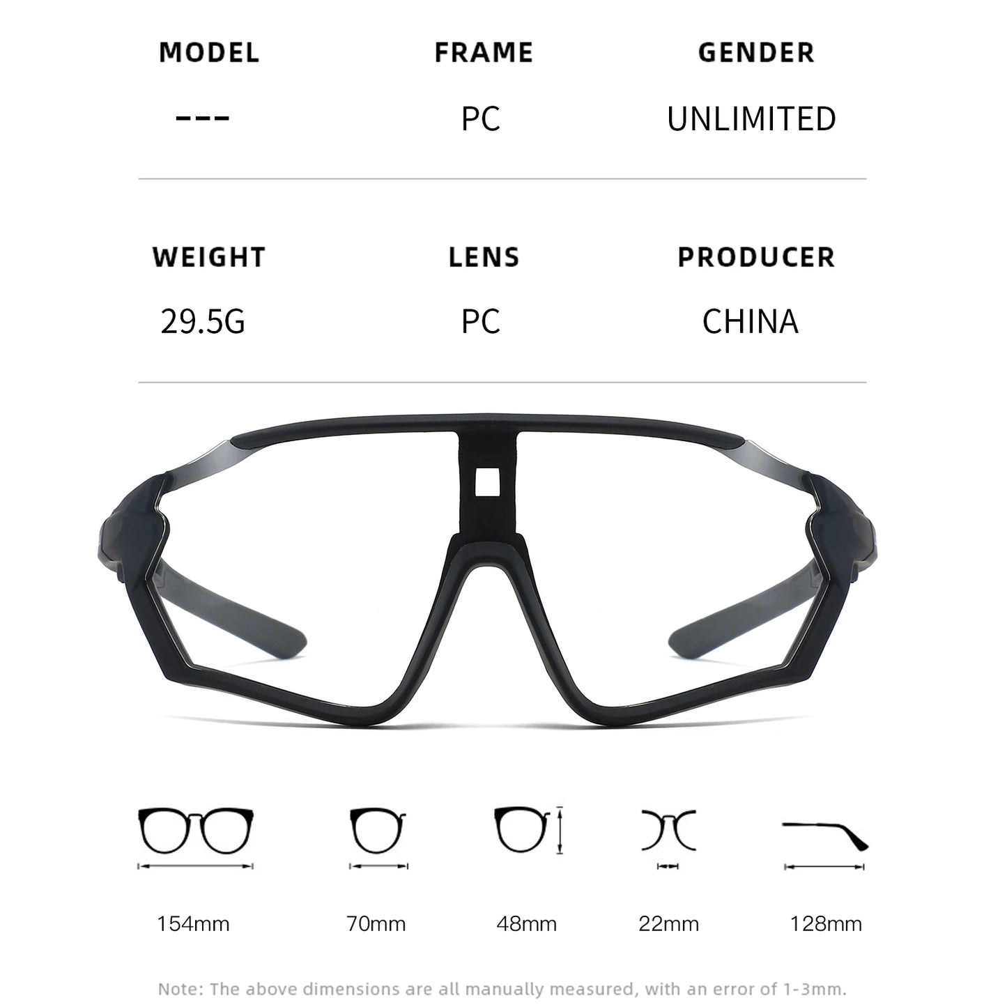 Photochromic Cycling Glasses Sports Bike Sunglasses Men Women Mtb Bicycle Eyewear Baseball Softball Sun Glasses