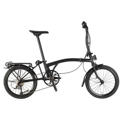 YTYIN 16 Inch 9-Speed Folding Commuter Bike Baike City Edition Triple Fold  Men's Women's Folding Bike