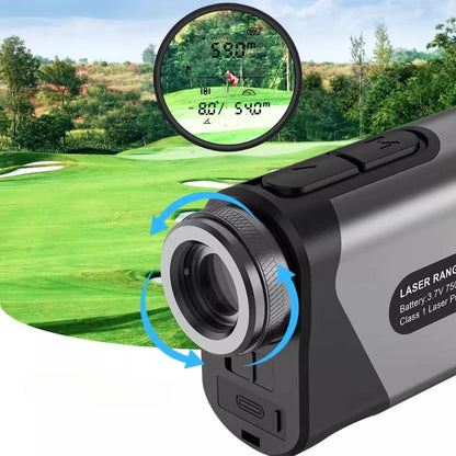 Mini Golf Laser Rangefinder Outdoor Portable Golf Rangefinders Long Distance Rangefinders Handheld Metal Sports Equipments