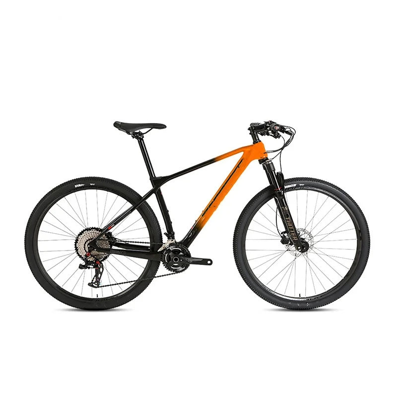 Advanced Ultra-Lightweight 29-Inch Mountain Bike With Carbon Fiber Body 21-Speed Gears Double V Brake System for Adults