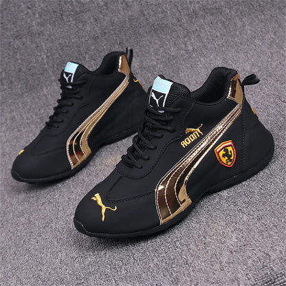 Men's leather surface casual shoes; low-top sports shoes; comfortable white shoes; soft sole men's shoes; new style