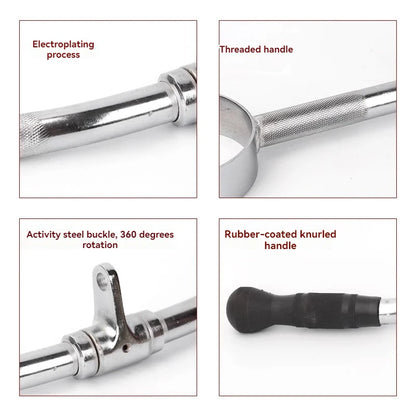 High-position pull-down handle Big flying bird fitness equipment training seating position rowing tension rod