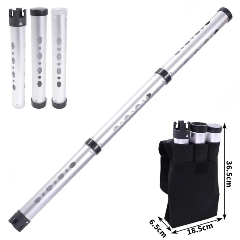 Detachable Golf Pickup Barrel Aluminum Alloy Golf Ball Picker Large Capacity Ball Retrievers Professional Balls Collector Tool