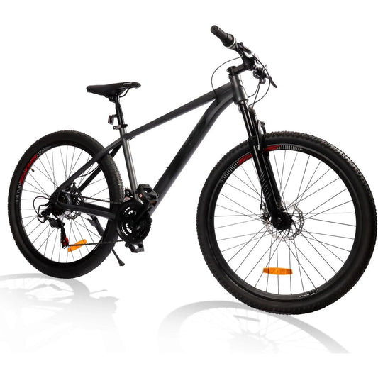 YTYIN Mountain Bike 27.5" Sizes, 21-Speed Twist Shifting, Disc Brakes, Adult Bicycle with Suspension Fork,Ideal for Adventurers