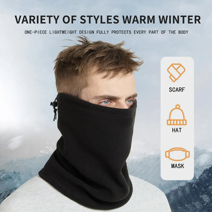 Mask Winter Warm Balaclava Motorcycle Half Face Mask Windproof Fleece Cycling Cap Sport Scarf Ski Bicycle Running