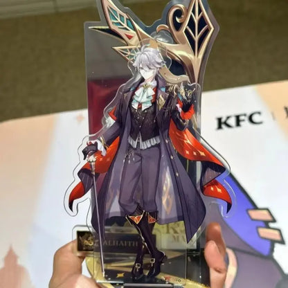 Anime Genshin Impact X Kfc Cosplay Alhaitham Kaveh Acrylic Standing Plates Badges Sent On June 30th Birthday Graduation Gift Toy
