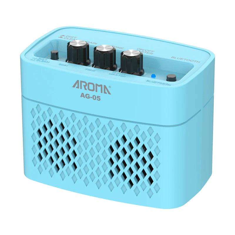 AROMA AG-05 5W Guitar Amplifier Electric Guitar Amp Speaker with Bluetooth Clean & Overdrive Channels Guitar Parts & Accessories