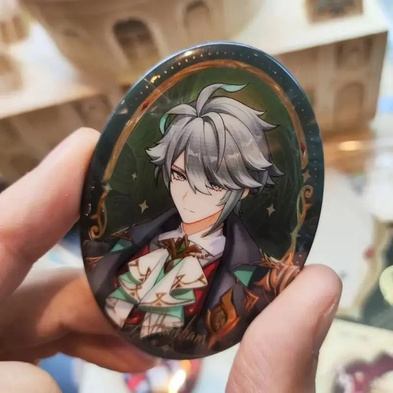 Anime Genshin Impact X Kfc Cosplay Alhaitham Kaveh Acrylic Standing Plates Badges Sent On June 30th Birthday Graduation Gift Toy