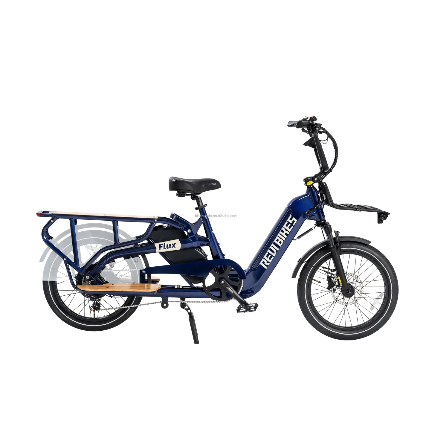 STLF Dual Battery Long Tail Cargo Electric Bike 48v 750w Bafang Motor Suspension Front Fork Fat Tires 20inch E Bike Electric Bic