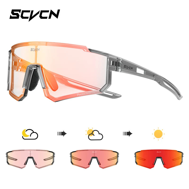 SCVCN new Outdoor Cycling Sunglasses Men MTB Bike Glasses  Sports Mountain Climbing fishing Women Bicycle Cycling UV400 Goggles