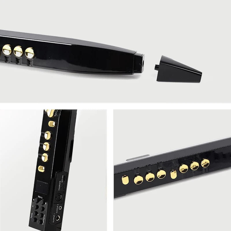 Portable Electric Saxophone Digital Electronic Wind Instrument Multifunctional Beginner Electric Sax LCD Musical Instruments