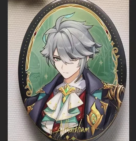 Anime Genshin Impact X Kfc Cosplay Alhaitham Kaveh Acrylic Standing Plates Badges Sent On June 30th Birthday Graduation Gift Toy