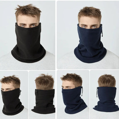 Mask Winter Warm Balaclava Motorcycle Half Face Mask Windproof Fleece Cycling Cap Sport Scarf Ski Bicycle Running
