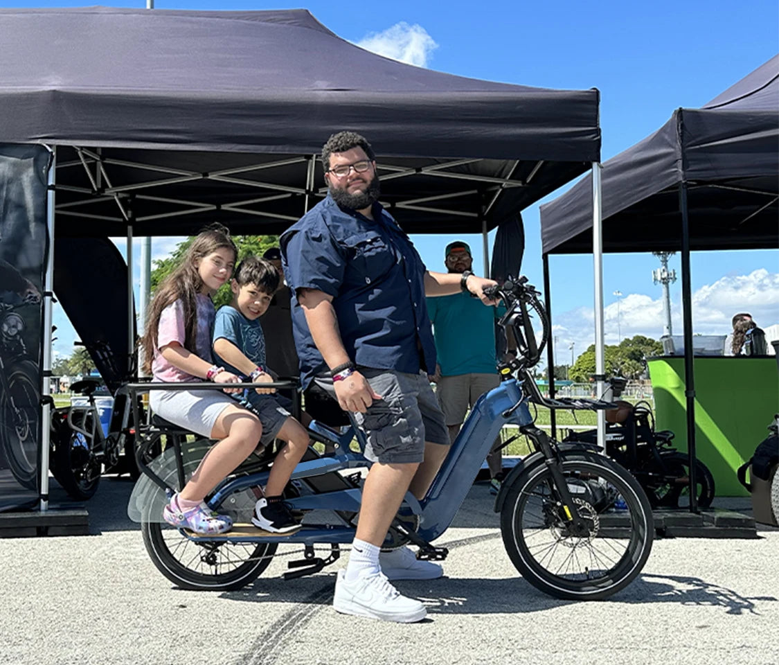 STLF 2025 High Quality Cheap Cargo Electric Bicycle Wholesale Alloy Electric Cargo Bike 2 Wheels Family Cargo Ebike