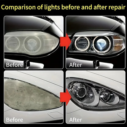 Car Headlight Restoration Polishing Headlamp Scratch Remover Repair Cleaning Paste Remove Oxidation Headlight Polish Liquid