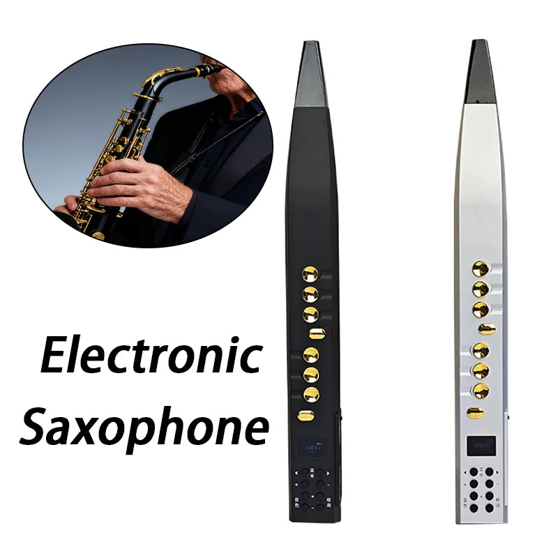 Portable Electric Saxophone Digital Electronic Wind Instrument Multifunctional Beginner Electric Sax LCD Musical Instruments