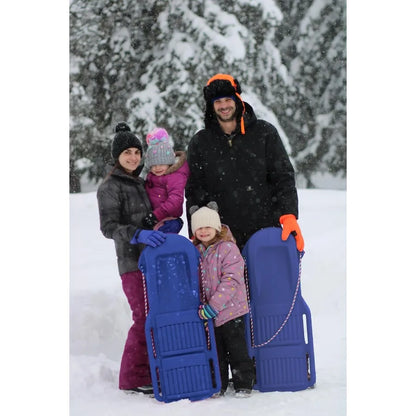 The Original Retro Racer Snow Sled by Confer Plastics Durable Design for All Ages Made in USA. Available in Single or 2 Pack