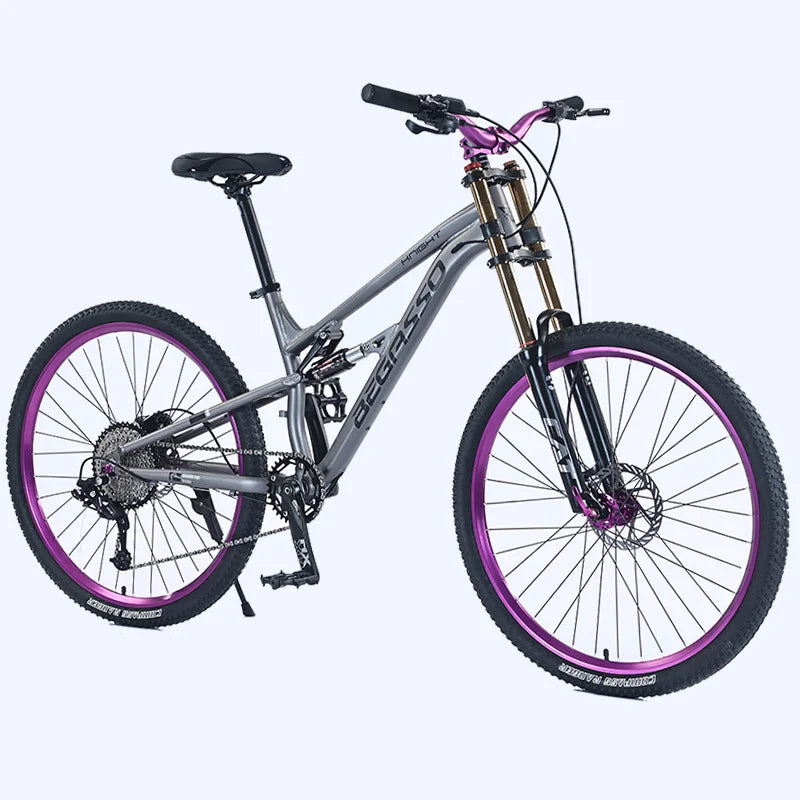 Aluminum Alloy 27.5/26-inch Soft-tail Mountain Bike for Adults, Men's Mountain Bike with Shock Absorption Function