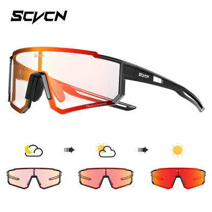 SCVCN new Outdoor Cycling Sunglasses Men MTB Bike Glasses  Sports Mountain Climbing fishing Women Bicycle Cycling UV400 Goggles