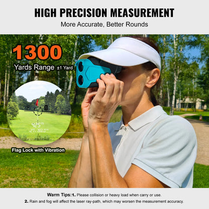 SucceBuy Golf Rangefinder 900/1300 Yards Laser Golfing Hunting Range Finder 6X Magnification Distance Measuring Golfing Accessor