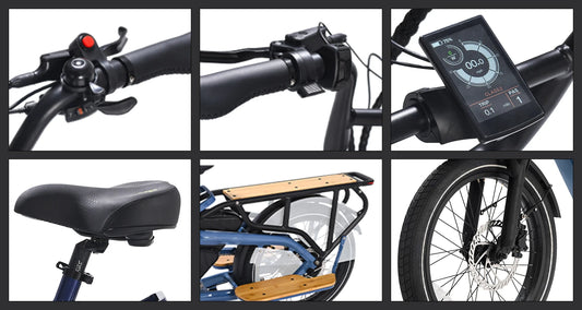 STLF 2025 High Quality Cheap Cargo Electric Bicycle Wholesale Alloy Electric Cargo Bike 2 Wheels Family Cargo Ebike