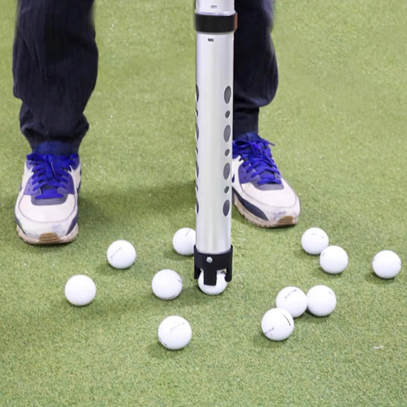 Detachable Golf Pickup Barrel Aluminum Alloy Golf Ball Picker Large Capacity Ball Retrievers Professional Balls Collector Tool