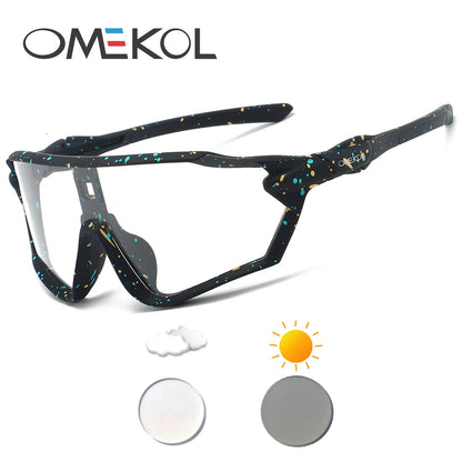 Photochromic Cycling Glasses Sports Bike Sunglasses Men Women Mtb Bicycle Eyewear Baseball Softball Sun Glasses
