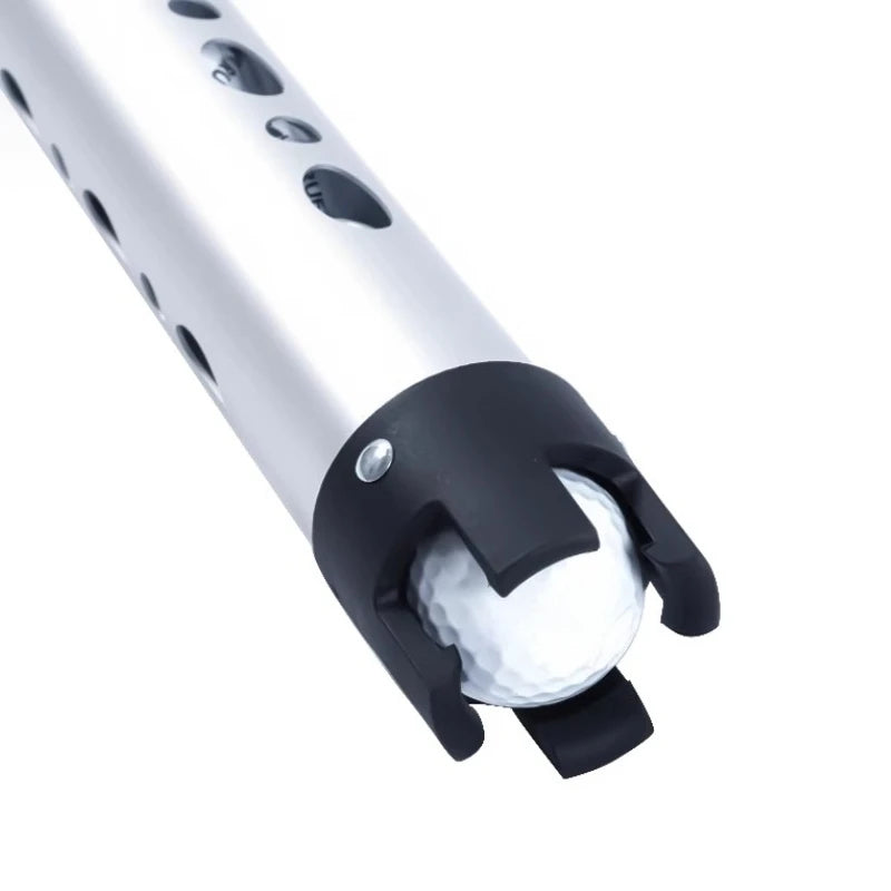 Detachable Golf Pickup Barrel Aluminum Alloy Golf Ball Picker Large Capacity Ball Retrievers Professional Balls Collector Tool