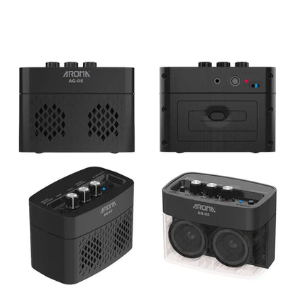AROMA AG-05 5W Guitar Amplifier Electric Guitar Amp Speaker with Bluetooth Clean & Overdrive Channels Guitar Parts & Accessories