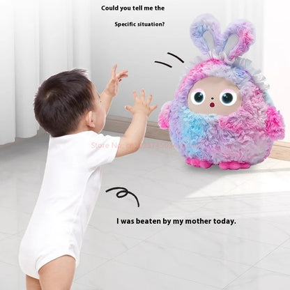 Ai Chat Intelligent Toy Interactive Early Education Companion Robot Voice Music Playing Eye Doll Children'S Gift Electronic Desk