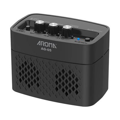 AROMA AG-05 5W Guitar Amplifier Electric Guitar Amp Speaker with Bluetooth Clean & Overdrive Channels Guitar Parts & Accessories