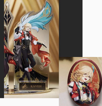 Anime Genshin Impact X Kfc Cosplay Alhaitham Kaveh Acrylic Standing Plates Badges Sent On June 30th Birthday Graduation Gift Toy